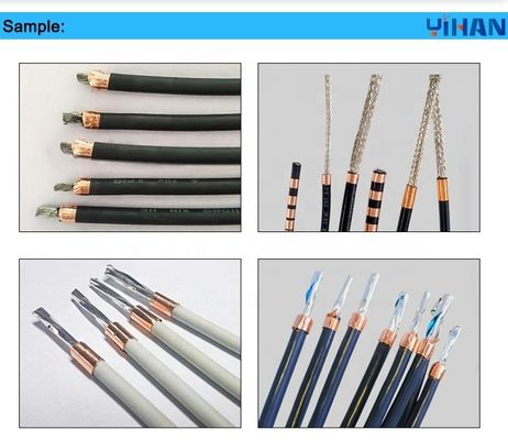 900 1200pcs/h Wire Harness End Wrapping Copper Foil Machine για την προστασία καλωδίων USB