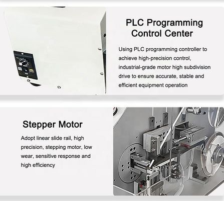 900 1200pcs/h Wire Harness End Wrapping Copper Foil Machine για την προστασία καλωδίων USB