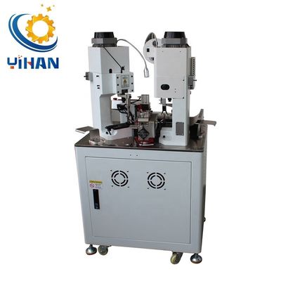 4000PCS/h Υψηλή παραγωγικότητα Δύο κεφαλές Crimping Machine για χαλκό καλωδίου καλωδίου τερματικό