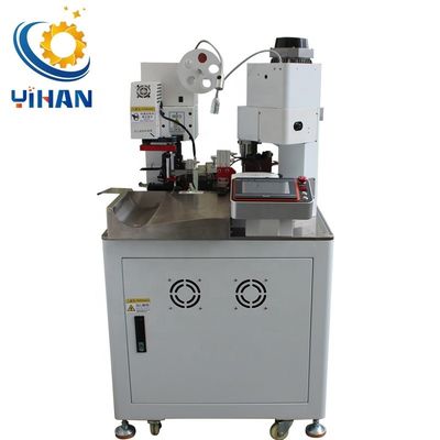 4000PCS/h Υψηλή παραγωγικότητα Δύο κεφαλές Crimping Machine για χαλκό καλωδίου καλωδίου τερματικό