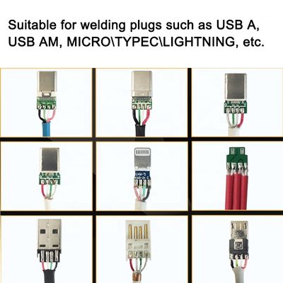 Μηχανή κατασκευής καλωδίων USB για την κοπή, απομάκρυνση και συγκόλληση για τερματικά τύπου C